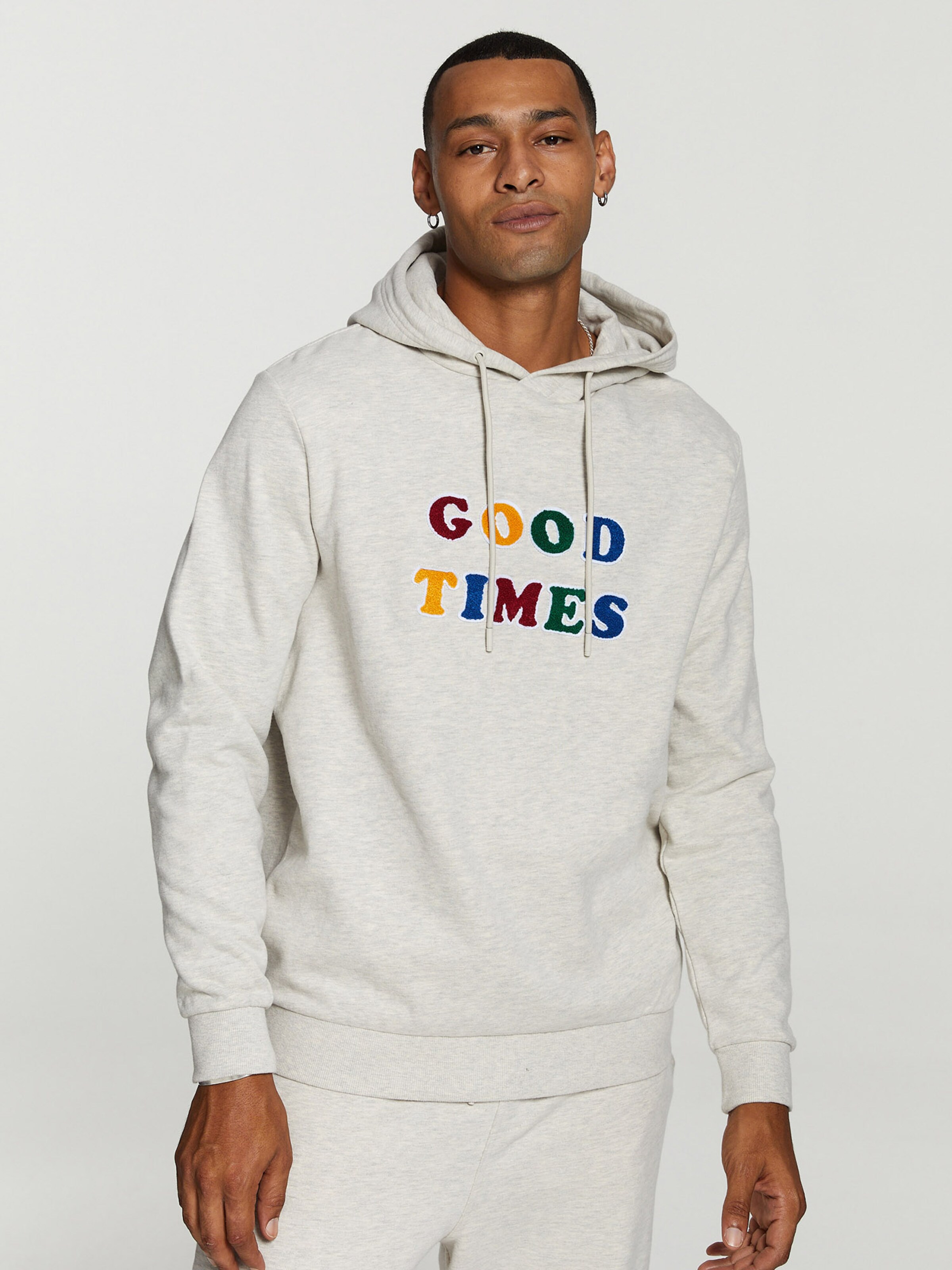 Shiwi Sweatshirt Good Times in Mottled Grey ABOUT YOU