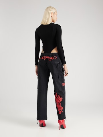 Ed Hardy - Loosefit Pantalón cargo en negro