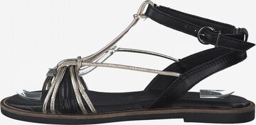 TAMARIS - Sandalias con hebilla 'Flat' en negro