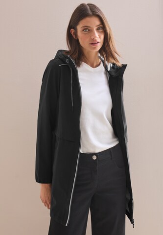 CECIL Between-Seasons Coat in Black: front
