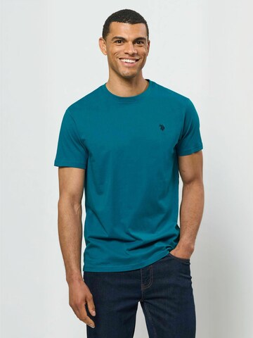 U.S. POLO ASSN. Regular Fit T-shirt ' UMArjun ' in Braun
