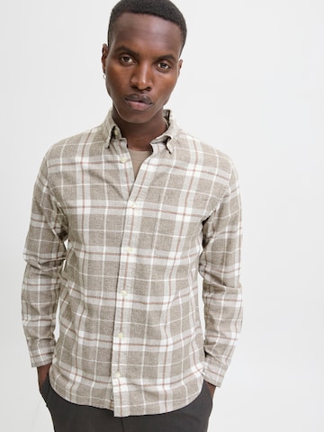Coupe regular Chemise 'JPRBLUBROOK' JACK & JONES en gris