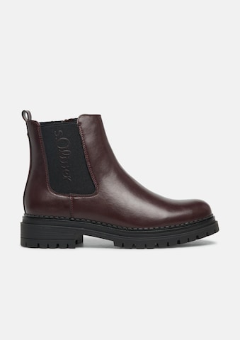 s.Oliver Chelsea boots in Rood
