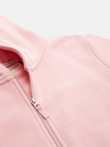 TOM TAILOR Sweat jacket in Pink