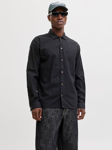 JACK & JONES - Ajuste confortable Camisa 'JJETristan' en negro: frente