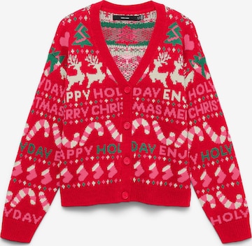 Giacchetta 'VMXMAS' di VERO MODA in rosso: frontale