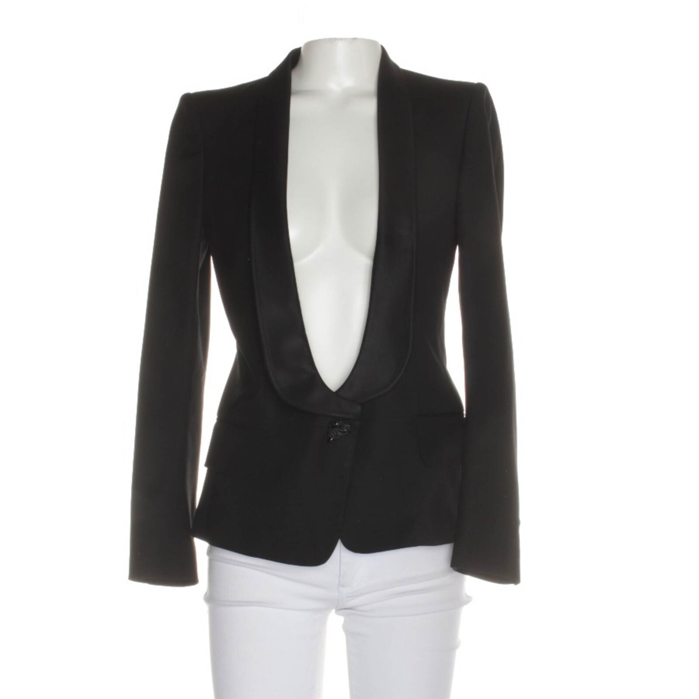 Balmain Blazer S in Schwarz: Vorderseite