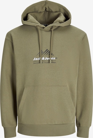 Sweat-shirt 'JCOLima' JACK & JONES en vert : devant