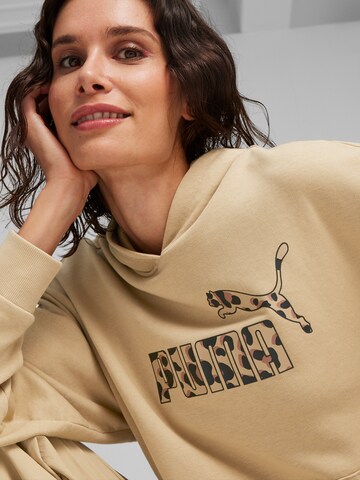 PUMA Sportief sweatshirt 'ESS+' in Bruin