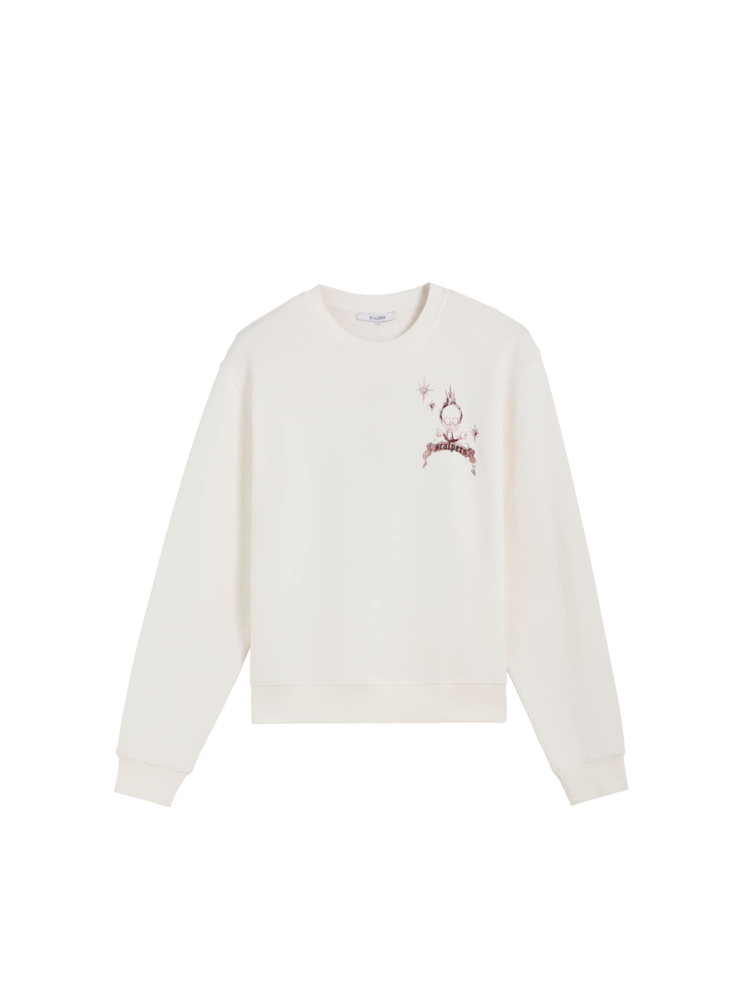 Scalpers Sweatshirt ' ' i beige: forside