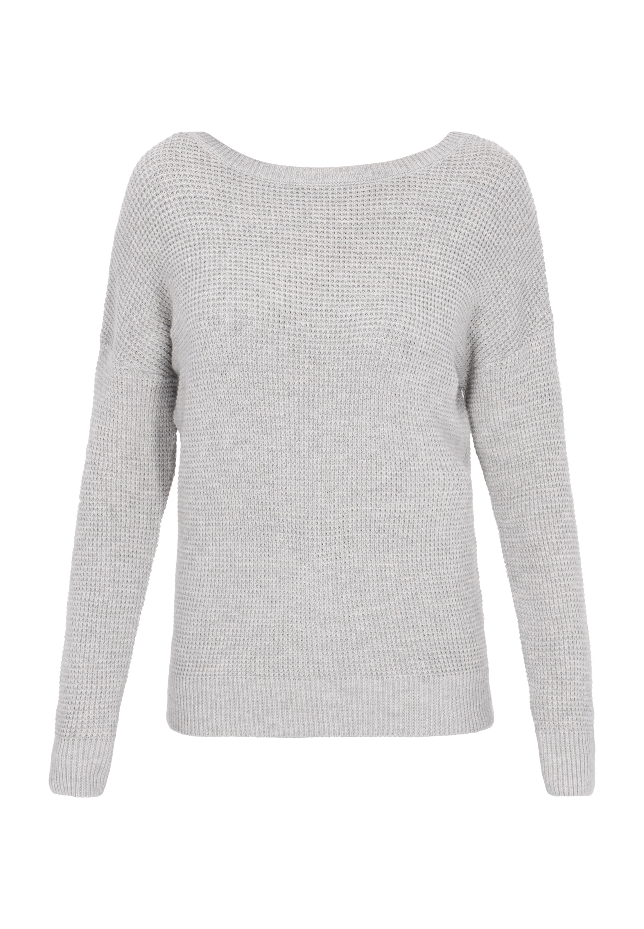 Pull-over faina en gris : devant