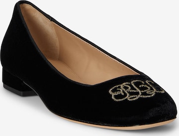 Balerini 'Emellie' de la Lauren Ralph Lauren pe negru: față