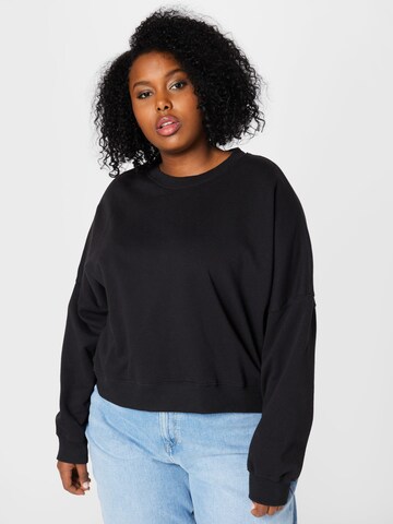 Cotton On Curve Sweatshirt i svart: framsida