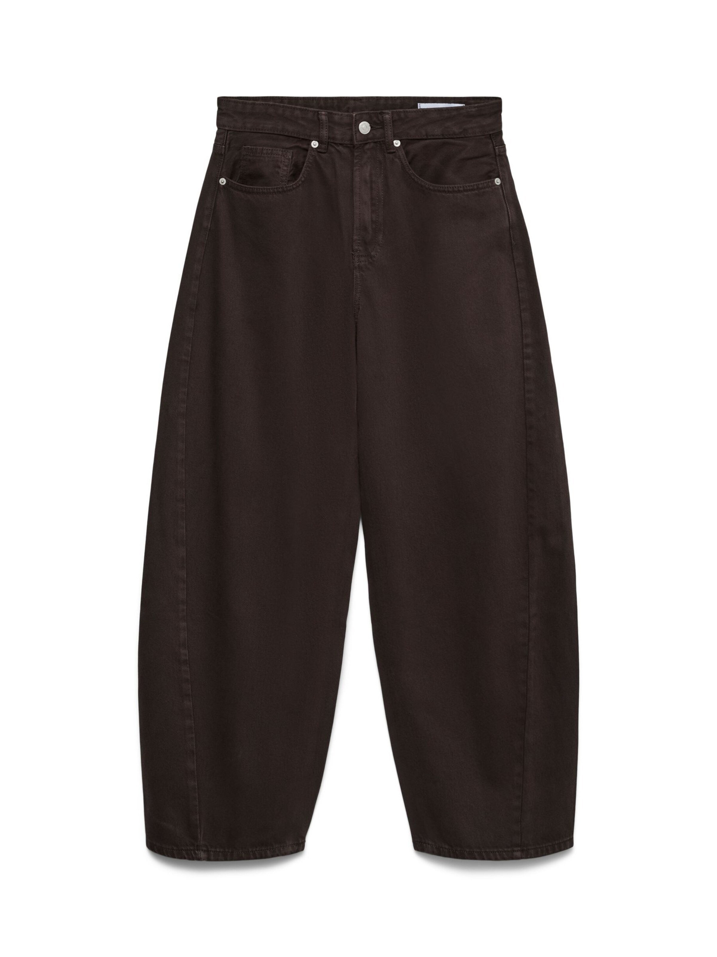 Vero Moda Curve Tønde Jeans 'VMCZoe' i brun: forside