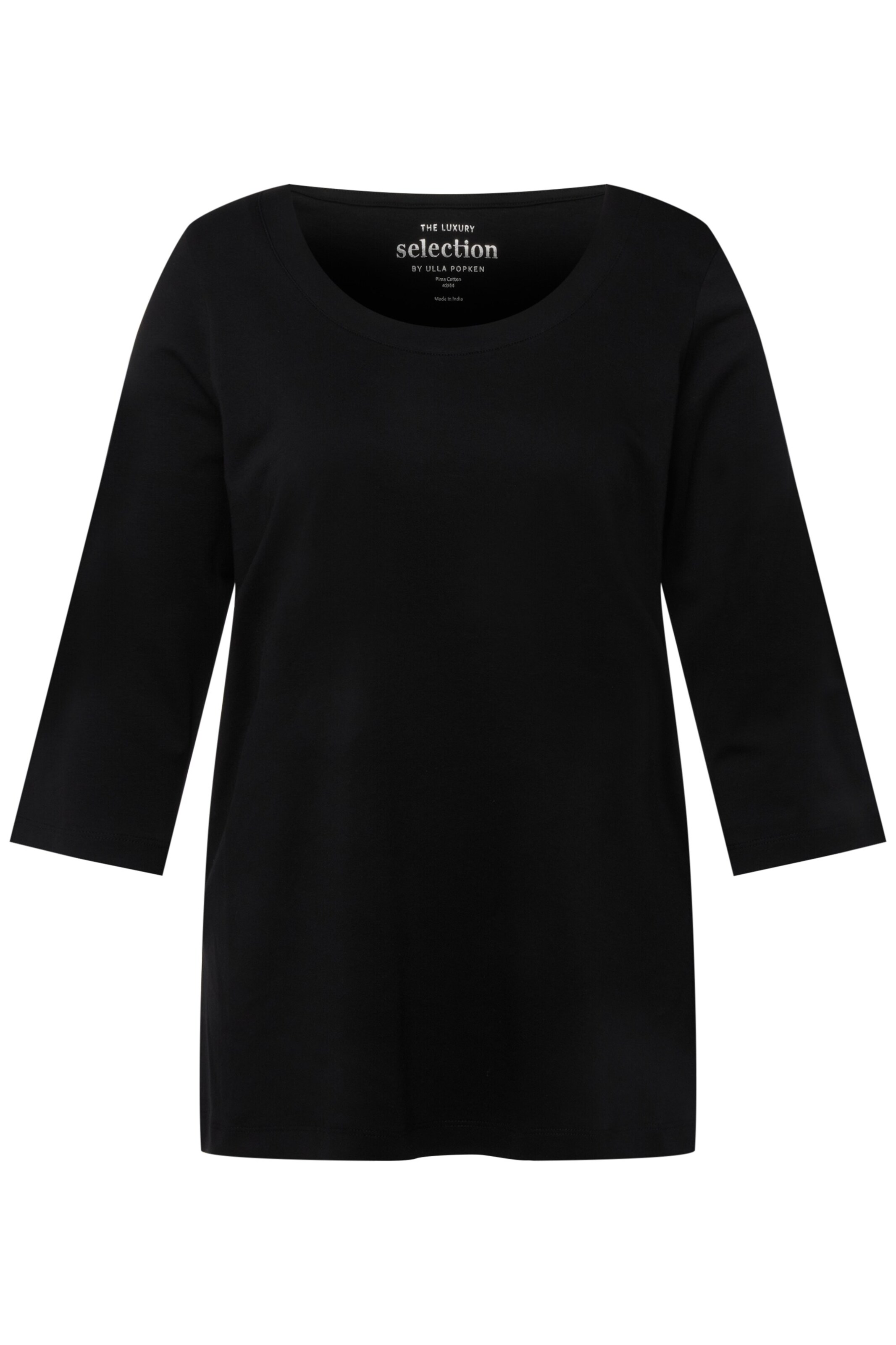 Ulla Popken Shirt in Black: front