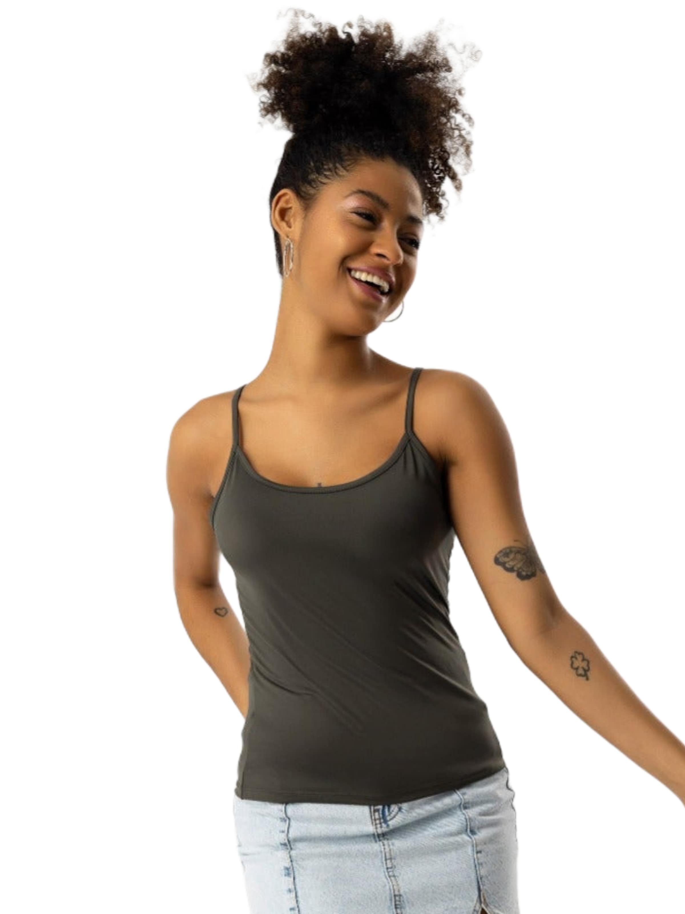 No Matter What Top in Grün: Vorderseite