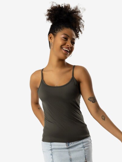 No Matter What Top in oliv, Produktansicht