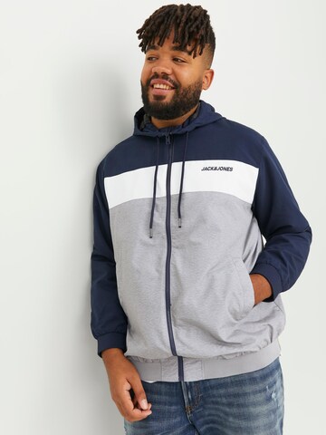 Jack & Jones Plus Tussenjas 'JJRush' in Blauw