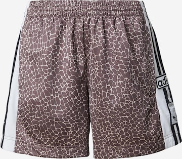 ruda ADIDAS ORIGINALS Standartinis Kelnės 'AOP ADiBREAK': priekis