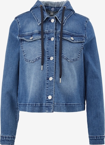 comma casual identity Between-Season Jacket in Blue: front