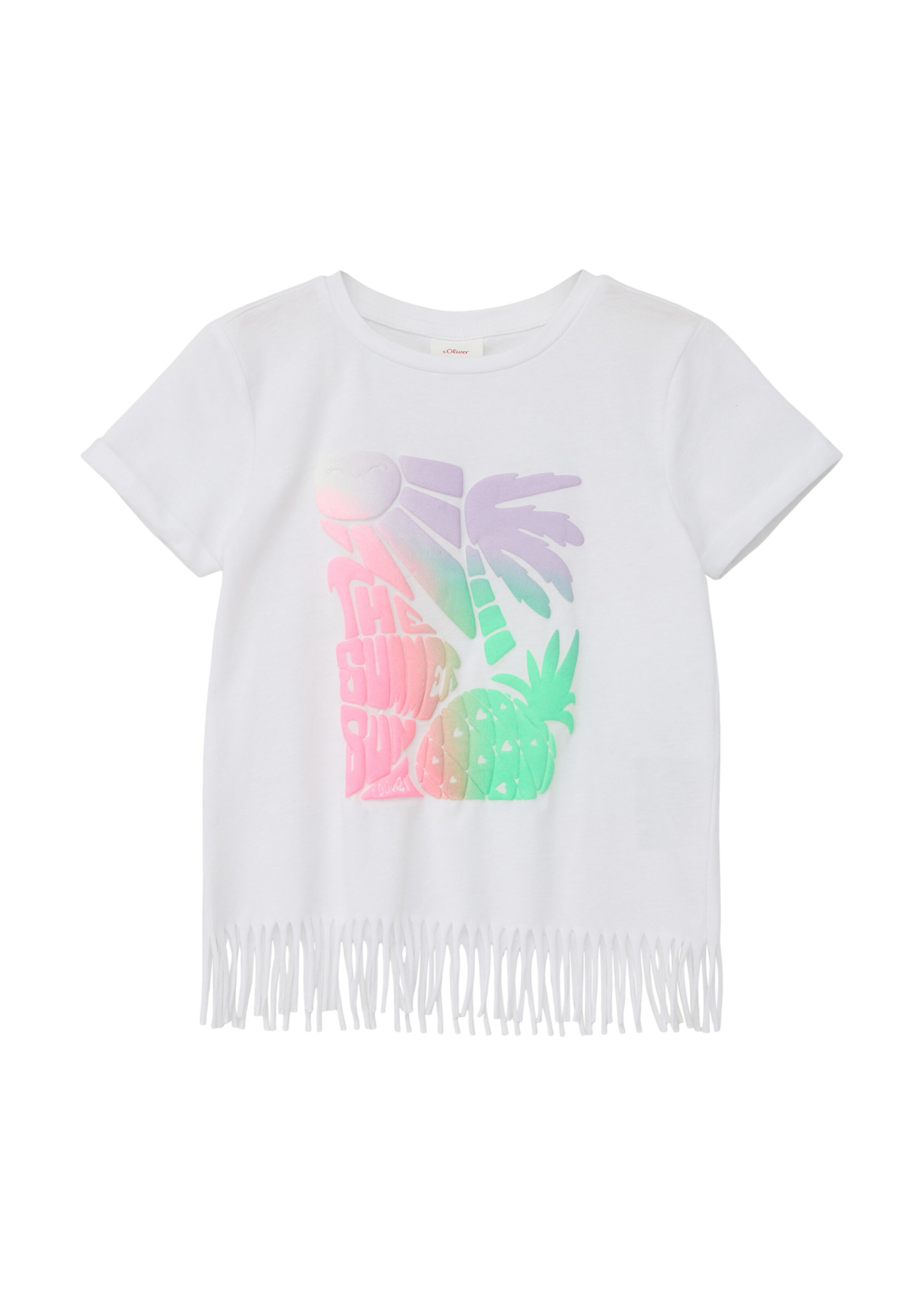 T-Shirt s.Oliver en blanc : devant