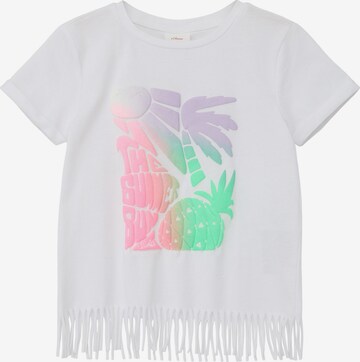 T-Shirt s.Oliver en blanc : devant