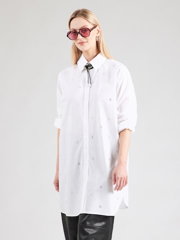 balta Karl Lagerfeld Palaidinė: priekis