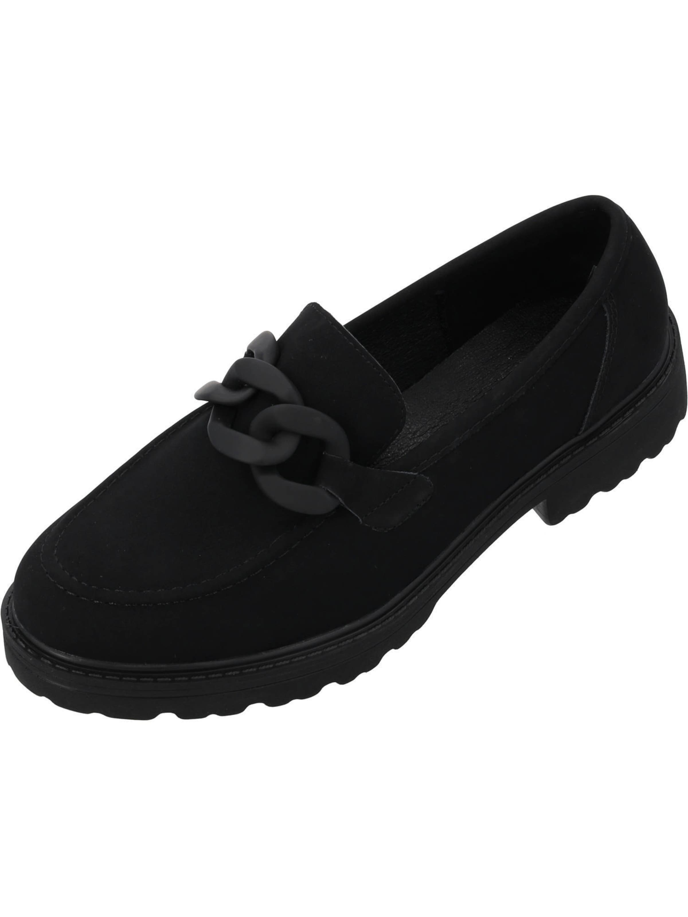 Palado Slipper 'Venitala' in Schwarz: Vorderseite