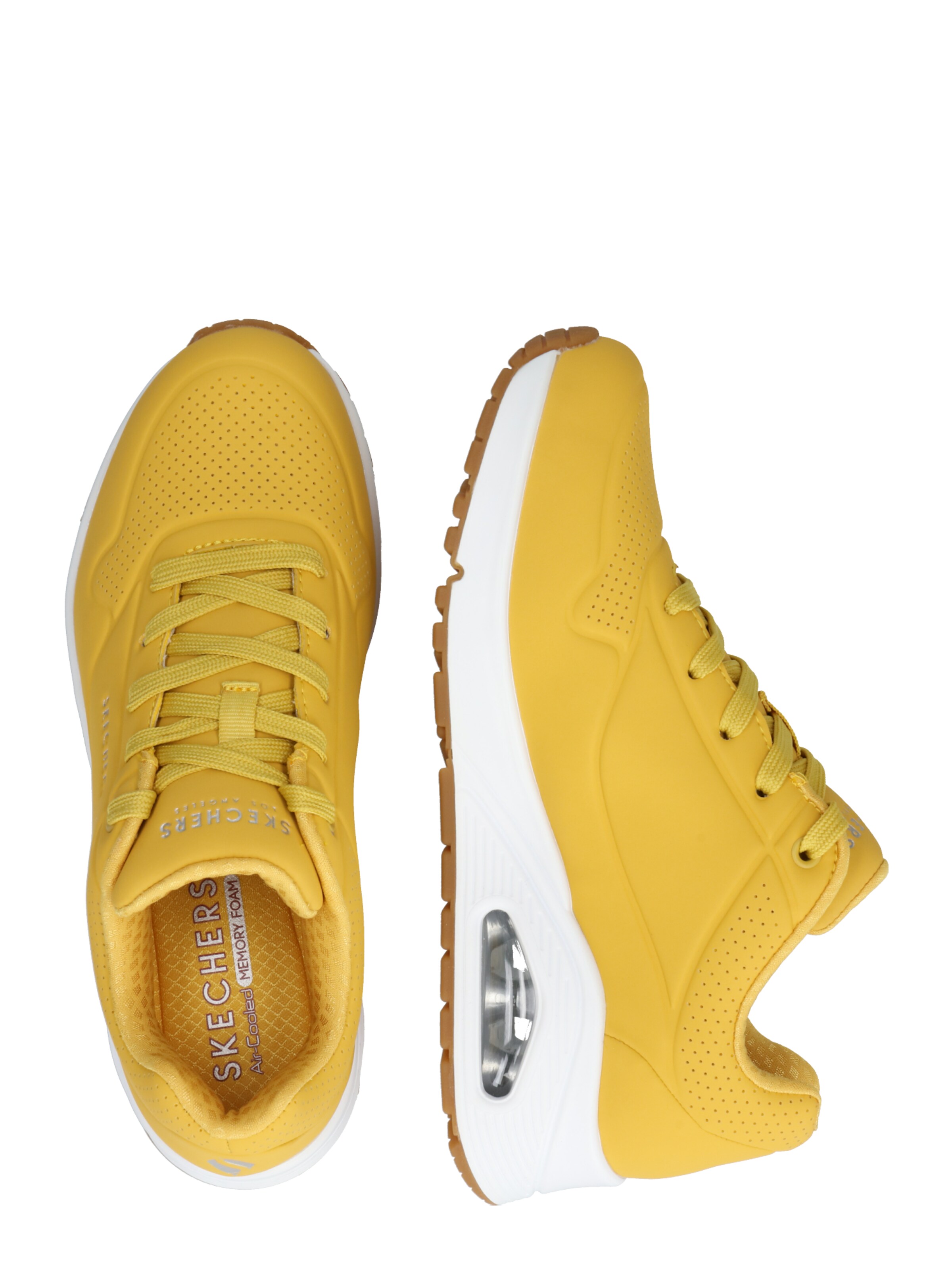 Baskets basses 'Uno Stand On Air' SKECHERS en jaune