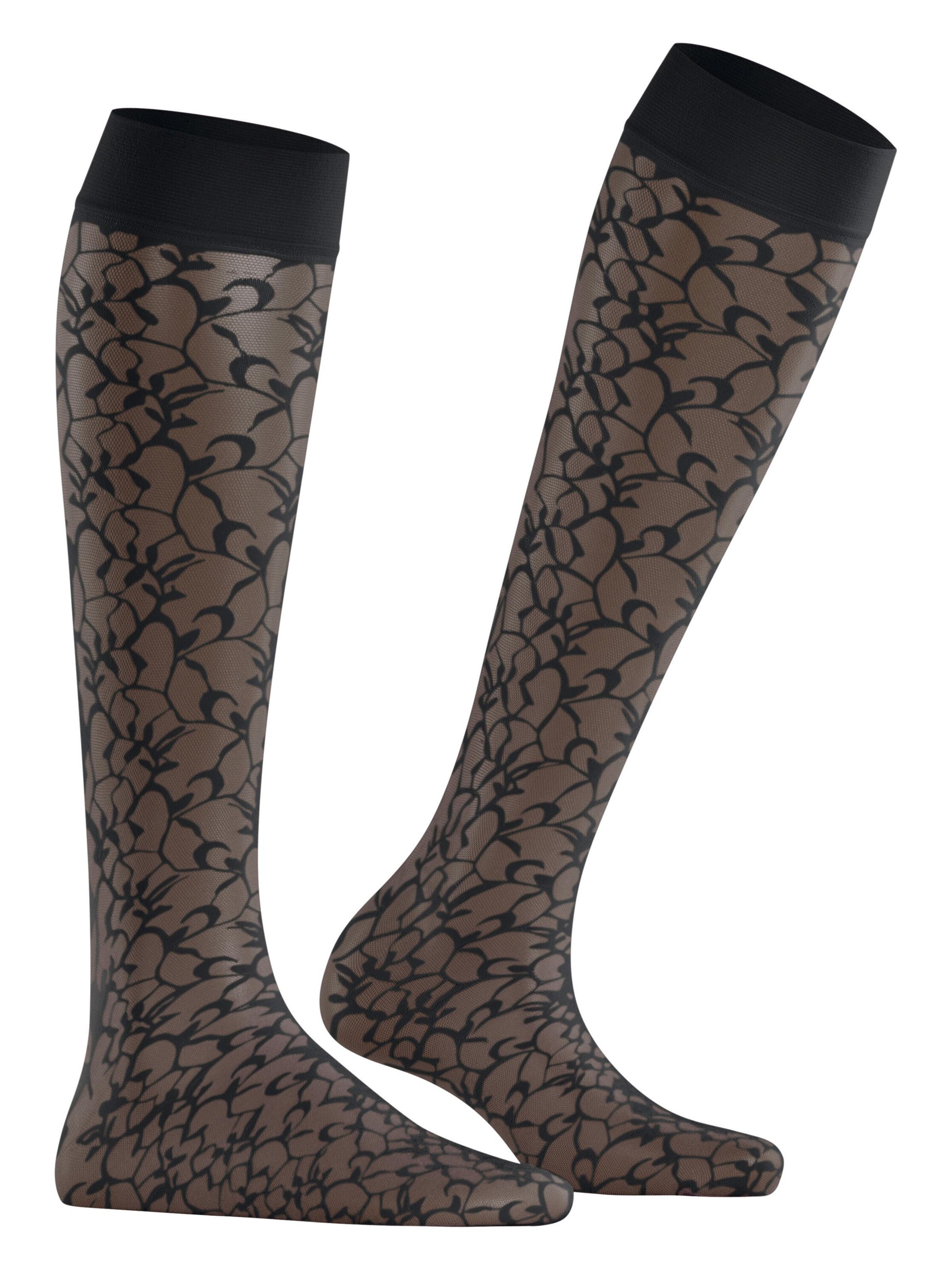FALKE Over the Knee Socks 'Soft Spell' in Black
