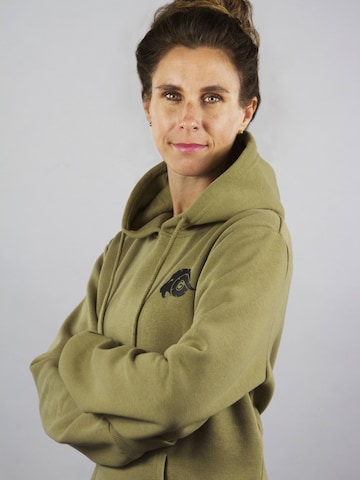 Guggen Mountain Sweatshirt 'Kapuzenpullover HW08 Fleece Hoodie' in Groen