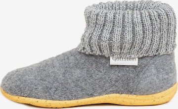 Gottstein Slippers 'Alpine Boot RU' in Grey: front