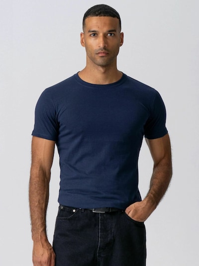 TEESHOPPEN Chemise ' Muscle ' en bleu marine, Vue avec produit