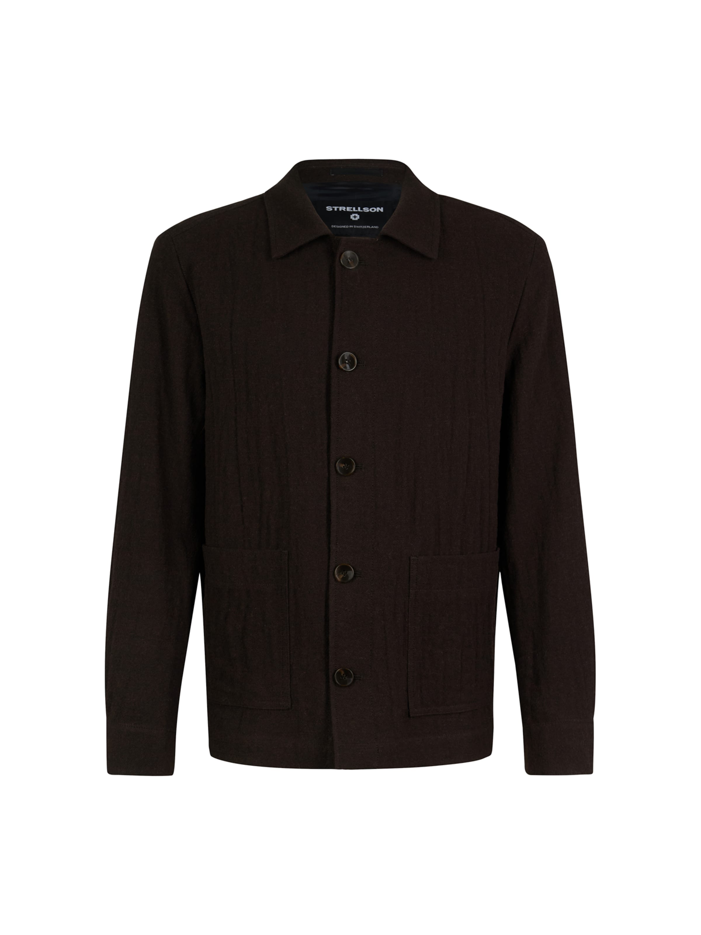 Veste mi-saison STRELLSON en marron : devant