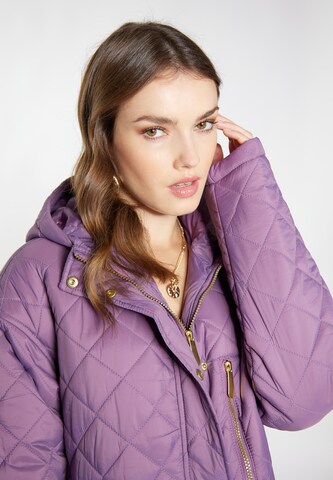 faina Between-Seasons Coat 'Nascita' in Purple