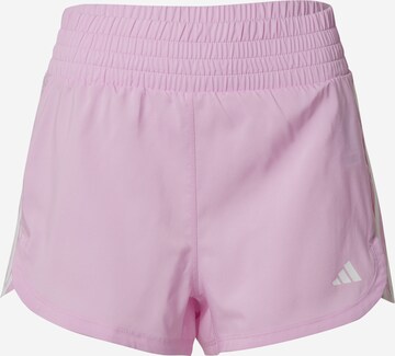 ADIDAS PERFORMANCE Loosefit Functionele broek 'PACER' in Lila: voorkant