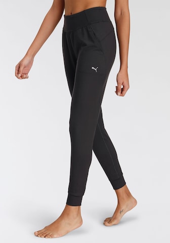 PUMA Tapered Workout Pants in Black