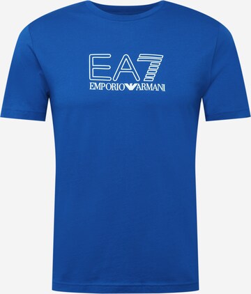 T-Shirt EA7 Emporio Armani en bleu : devant