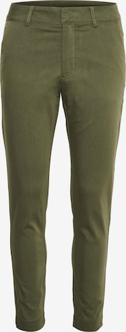 Kaffe Lærredsbukser 'Lea' i grøn: forside