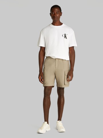 Calvin Klein Jeans Loose fit Cargo trousers in Grey