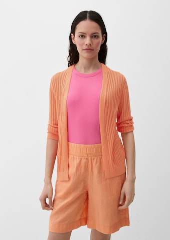 s.Oliver Knit Cardigan in Orange: front