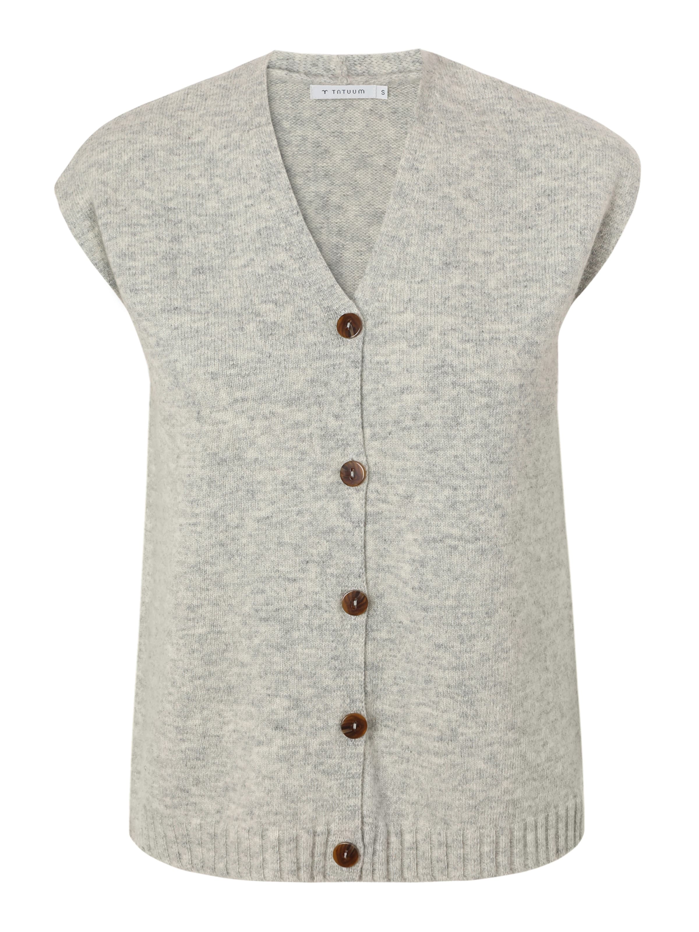 TATUUM Damenweste Strickware ELVA in Grau: Vorderseite