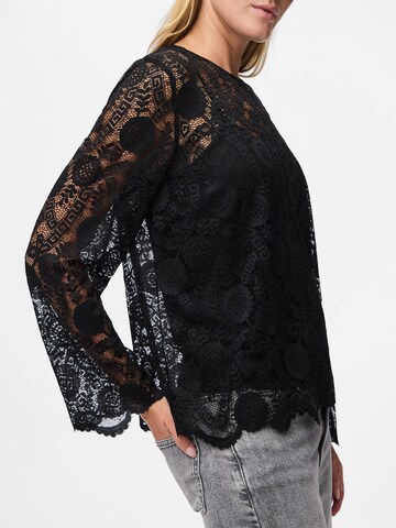 PIECES Shirts 'PCOLLINE' i sort