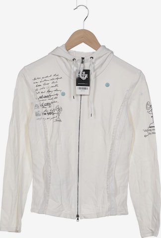 Marc Cain Sports Kapuzenpullover S in Weiß: Vorderseite