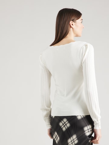 Pull-over 'MEDDI' ONLY en blanc