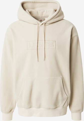 LEVI'S ® Sweatshirt 'Baby Tab Pf Hoodie' in Beige: front