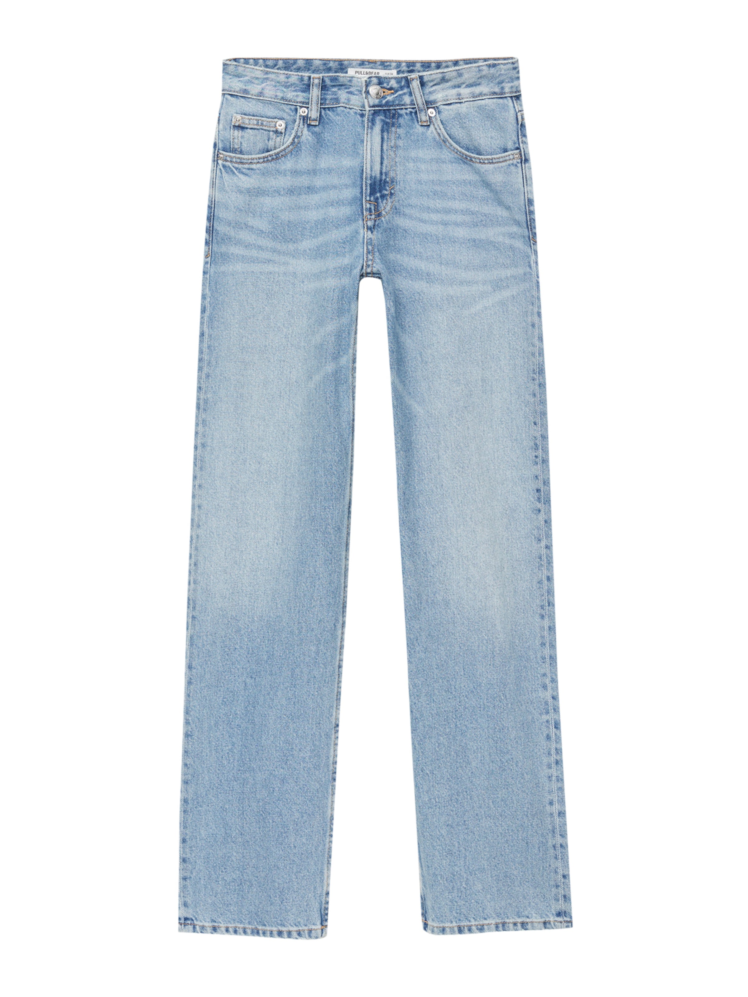 Pull&Bear Štandardný strih Džínsy - Modrá: predná strana