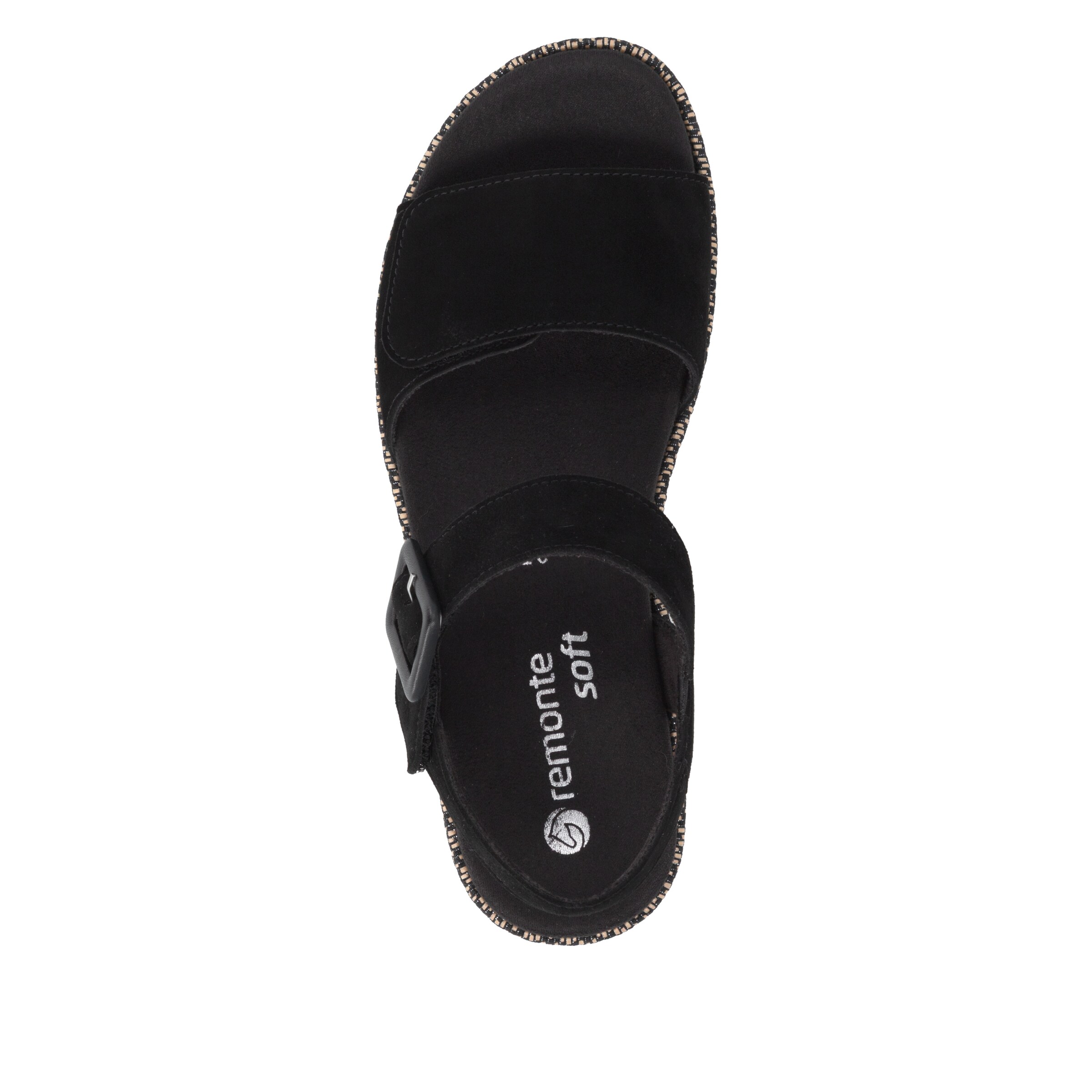 REMONTE Strap Sandals in Black