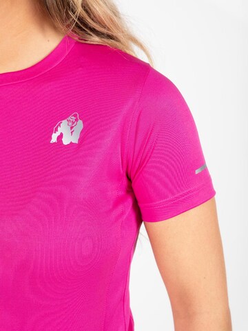 Gorilla Wear Performance shirt 'Raleigh' in Pink