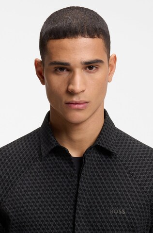 BOSS Comfort Fit Hemd in Grau